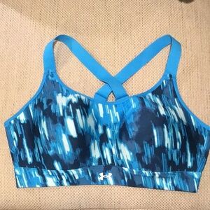 NWOT Under Armour Blue Sports Bra Sz. XL